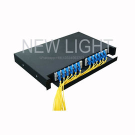 satın al 19 '' / 23 '' Raf Tipi Fiber Optik Patch Panel 12/24 Çekmece Çekmecesi Kaydırılabilir online manufacture
