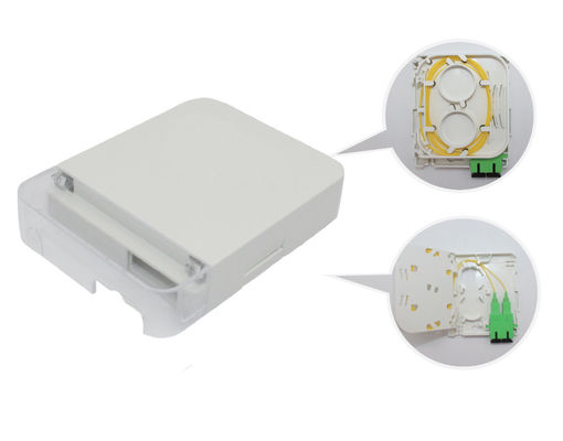 satın al 2 Port SC Duplex Fiber Optik Patch Panel Duvara Monte Edilebilir Fiber Optik Terminal Kutusu Kablo Yönetimi İçin online manufacture
