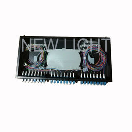 satın al Rafa Monte Edilmiş 48 Bağlantı Noktası LC Fiber Patch Panel 1U 48 Fiber OM3 / OM4 Çok Modlu online manufacture