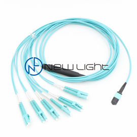 satın al Aqua LC Duplex Önceden Sonlandırılmış 12 Çekirdekli MPO MTP Kablosu online manufacture