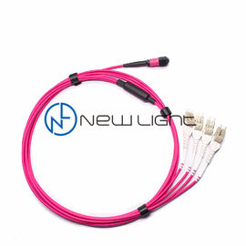 satın al OM4 100G İletim 12 Damarlı MTP Yama Kablosu, 850/1300nm Dalga Boyu ve 3,0mm Çap online manufacture