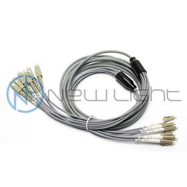 satın al Gri LSZH Out Ceket Multimode 6C LC Optik Fiber Yama Kablosu online manufacture