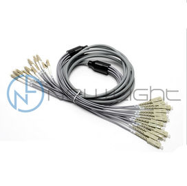 satın al 12F Fan Out Zırhlı Çok Modlu Sc Lc Optik Fiber Yama Kablosu online manufacture