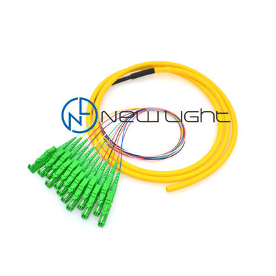 satın al 0.9mm 12 Renk Fiber Optik Pigtail SC E2000 FC ST Konnektör online manufacture
