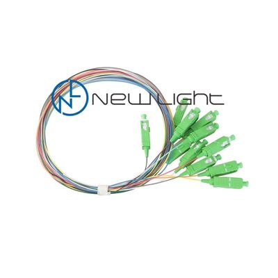 satın al 12 Renk 0.9mm Çaplı Düşük Giriş Kaybı Güvenilir Optik Bağlantı için Fiber Optic Pigtail online manufacture