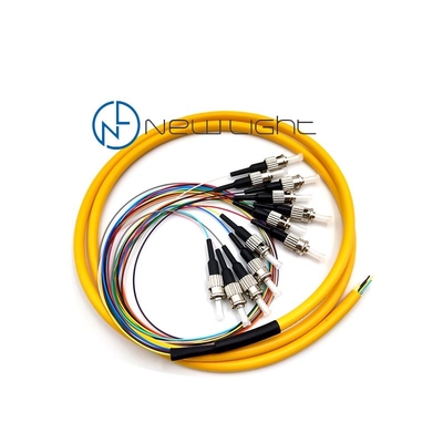 satın al Tek Modlu Fiber Optik Kablo 1m LSZH 0.9mm FC UPC / APC 12 Telli online manufacture