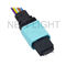 OEM MPO MTP Kablo OM3 Düz 10 Gb, Çok Modlu 50/125 Fiber Optik Yama Kablosu