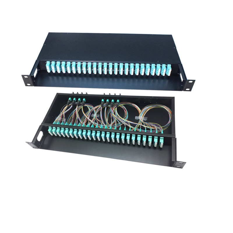 19 Inch Rack Mount Fiber Optic Patch Panel 12/48/96 Core