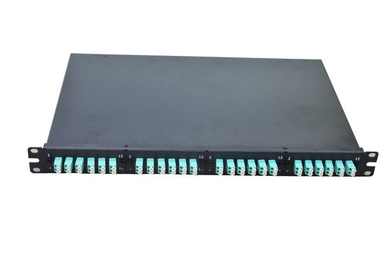 24/48 Port Metal Fiber Optic Patch Panel Data Center Fiber Distribution için SC/LC/FC Bağlantıları ile