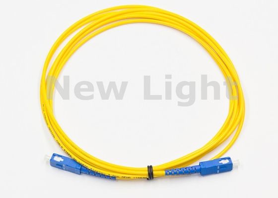 SC SC Tek Modlu Fiber Optik Patch Kablo 2.0mm Çap Yüksek Dönüş Kaybı Simpleks Tasarım