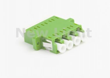 LC APC 4 Portlu Fiber Optik Bağlayıcı / LC TO LC Fibergre Adaptörü Standart Flanşlı