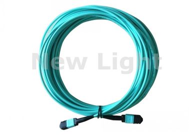 24 Çekirdekli / 12 Çekirdekli MPO MTP Kablosu APC <0,3dB Yeşil Tek Modlu Fiber Geçici