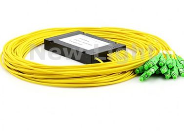 1 × 16 Fiber Optik PLC Splitter, SC / UPC Konnektörlü Tek Mod Fiber Dağıtıcı
