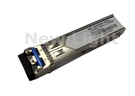 Fiber Optik Ağlar için 20KM Menzilli 1.25G DDM SFP Alıcı-Verici