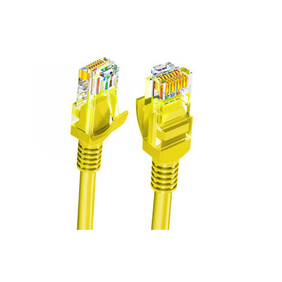 Cat6a 25AWG Çıplak Bakır ve Altın Kaplama Bağlayıcıları ile Çift Kalkanlı UTP Patch Kablosu