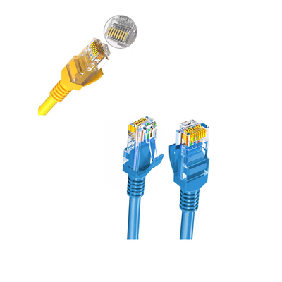 Altın kaplamalı Cat6 Patch Cord UL Sertifikalı Çift Kalkanlı Cat7 Ağ Kablosu