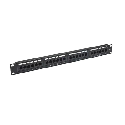 Metal kalkanlı RJ45 Ethernet Patch Panel Cat5e/Cat6/Cat6a/Cat7 uyumlu RoHS/UL/CE sertifikalı