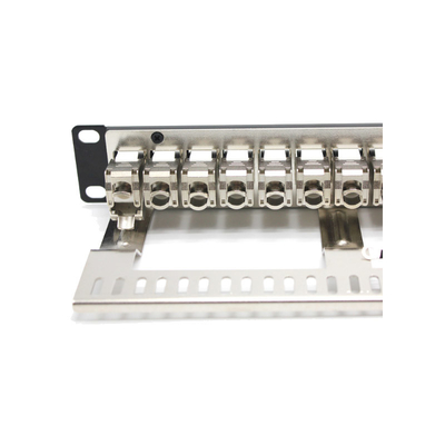 RoHS Sertifikalı Siyah Metal RJ45 Ethernet Patch Panel