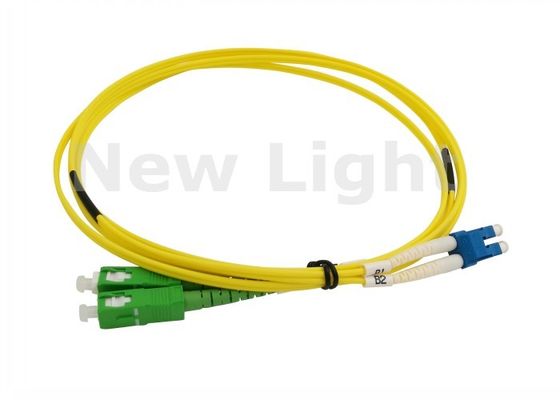Düşük Ekleme Kaybı SC-LC Fiber Optic Patch Cord CATV ve veri iletimi için 3 metre uzunlukta
