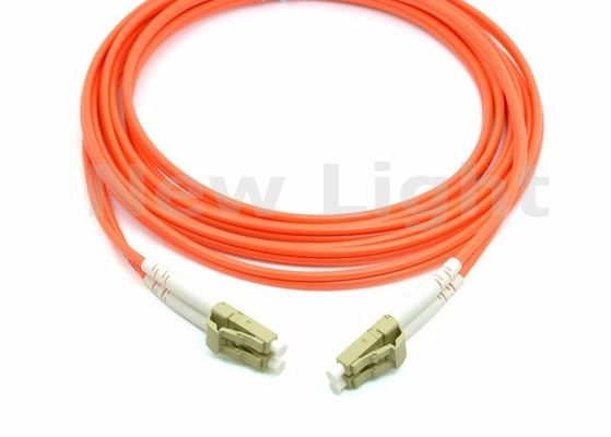 Orange 2.0mm Diameter Multimode LC LC Duplex Fiber Optic Patch Kablosu