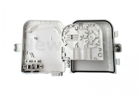 Su geçirmez 8 çekirdekli FTTH sonlandırma kutusu ABS malzemesi duvar montajlı fiber optik sonlandırma kutusu