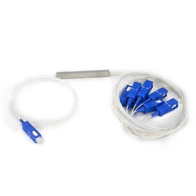 1xN Fiber Optic PLC Splitter, 1260-1650nm dalga boyu ve yerel alan ağları için tek modlu
