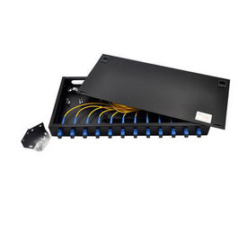 Optik Fiber Pach Kablosu İçin 19 İnç Fiber Optik Dağıtım Çerçevesi Terminal Kutusu