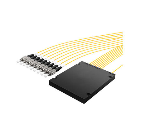 Telekomünikasyon Sistemleri için SC APC Konnektörlü CE Sertifikalı Tek Modlu Fiber Optik Ayırıcı 1x16