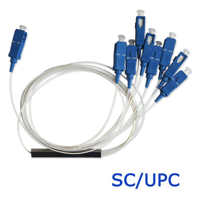 SC PC Mini Fiber Optik Ayırıcı Tek Mod Düşük Ekleme Kaybı FTTH ve CATV Uygulamaları İçin