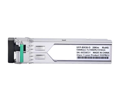 1.25G SFP Fiber Optic Transceiver Modülü 20KM mesafe ve düşük güç dağılımı ile