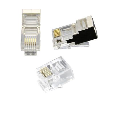 CAT6 ağları için 250 MHz bant genişliği ile Şeffaf Tasarımlı Fluke Denetlenmiş RJ45 Bağlantısı