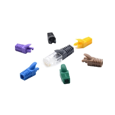 CAT7 600MHz bant genişliği, iki parçalı metal koruma ve felaket kalkanı ile kalkanlı RJ45 Ethernet konektörü