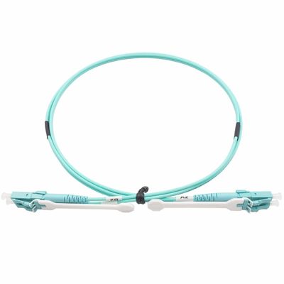 Çekme Tipi LC Konektörü Çok Modlu Çift Yönlü Optik Fiber Yama Kablosu 40 Gb LSZH 2.0mm