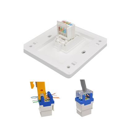 110-240V CAT5 CAT6 CAT7 Soketler Çok Fonksiyonlu Duvar Plakası Değiştiricisi Beyaz/Siyah