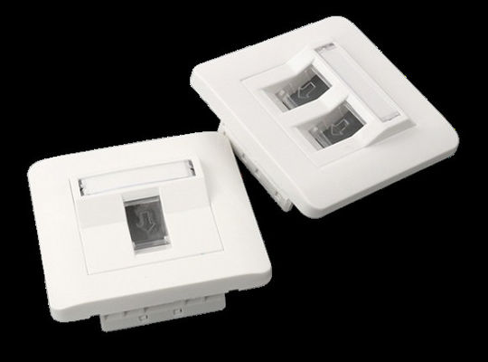 Duvara Monte Edilen CAT6/CAT7 Hibrit Panel, Optimum Ağ Performansı için RJ45 Soketlerle