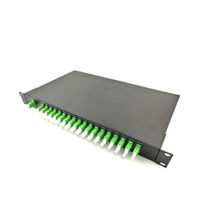 19 Inch Rack Mount Fiber Optic Termination Box with 18 Channels CWDM Mux ve Demux E2000 APC