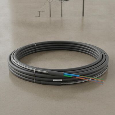 GYTC8S Figür 8 Kendinden Destekli Fiber Optik Kablo, Oluklu Çelik Bant Zırhlı ve Tek Modlu G652D, Havai Ağlar İçin
