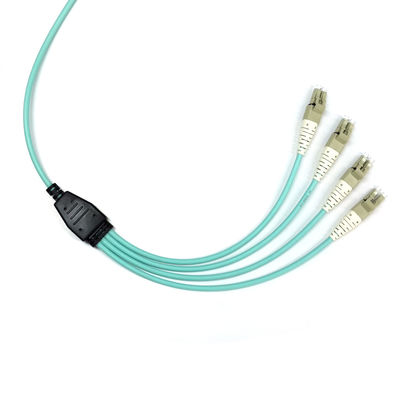 OM3 LSZH MPO Fiber Kablo 8 Fiber Elite Breakout MPO Dişi - LC Tip B