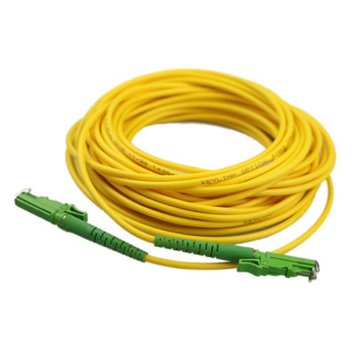E2000 APC Metal Cap Fiber Optic Patch Kablosu 9/125 Tek Mod ve 1310/1550 Dalga Uzunluğu ile