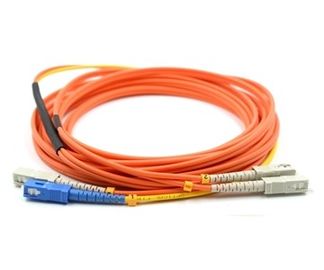 MCP SC PC SC UPC dubleks 62.5 / 125 fiber optik mod klima yama kablosu 3 metre