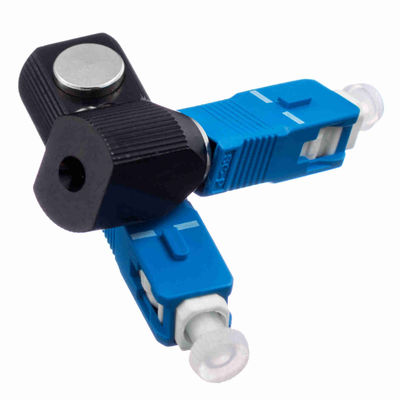 FTTH FTTB FTTX Ağları için Mavi Yuvarlak SC Çıplak Fiber Optik Adaptör Tek Modlu UPC Parlatma