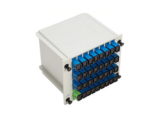 FTTX Sistemleri için SC Bağlantısı ile 1x32 Plug-in Tip PLC Fiber Optic Splitter