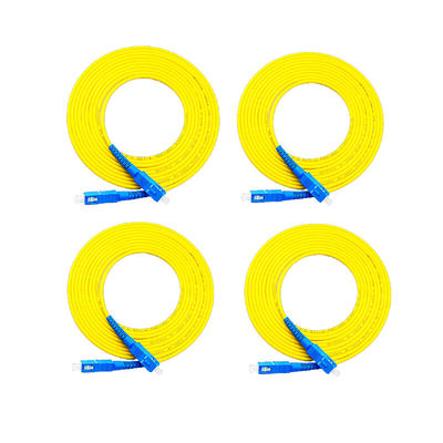 2.0 mm çaplı LC-LC Bağlantısı, özelleştirilebilir uzunlukta zırhlı fiber optik yama kablosu
