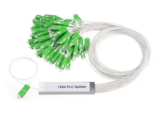 Pasif Fiber Optik Ayırıcı 1 Giriş 64 Çıkış Mini Tip PLC Ayırıcı SC Konnektörlü