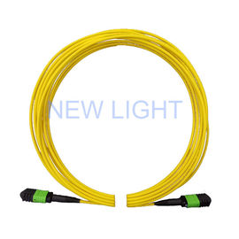 2m (6ft) MPO Dişi Konnektör Jumper / OS2 24 Çekirdekli Tek Modlu Fiber Optik Kablo