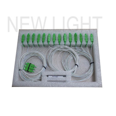 1x32 PLC Splitter, SC APC Konektörü ve Fiber Optic Ağları için Düşük Giriş Kaybı ile