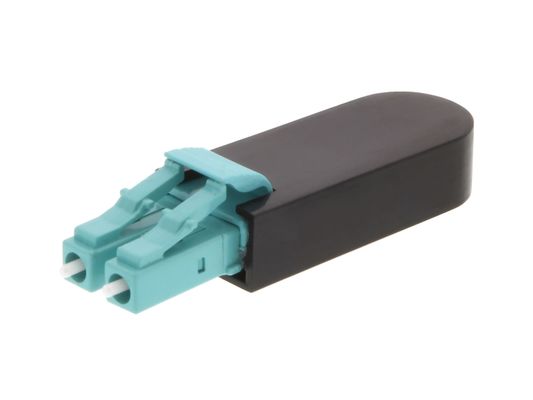 Aqua Duplex LC Fiber Optic Loopback OM3-300 Multimode 50/125um FTTH Ağ Testleri için