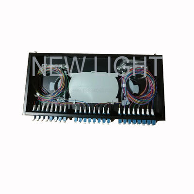 OM3/OM4 Multimode Fiber Yönetimi için 1U Rack Montajlı 48 Port LC Fiber Optic Patch Panel