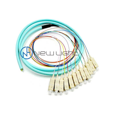 FTTX SC Simplex LSZH 1m Sıkı Tamponlu Fiber Optik Pigtail, İç Mekan Kullanımı İçin 0.9mm Çaplı
