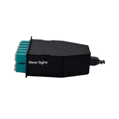 Yüksek yoğunluklu fiber optik bağlantısı olan 19 inçlik raf için 12 Core Elite LC to MTP MPO kaset modülü